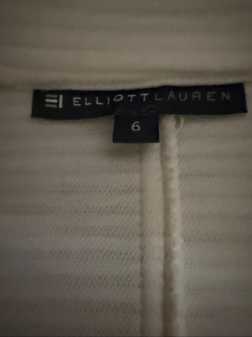 Elliott Lauren Off-White Ribbed Jacket - Picture 2 of 2